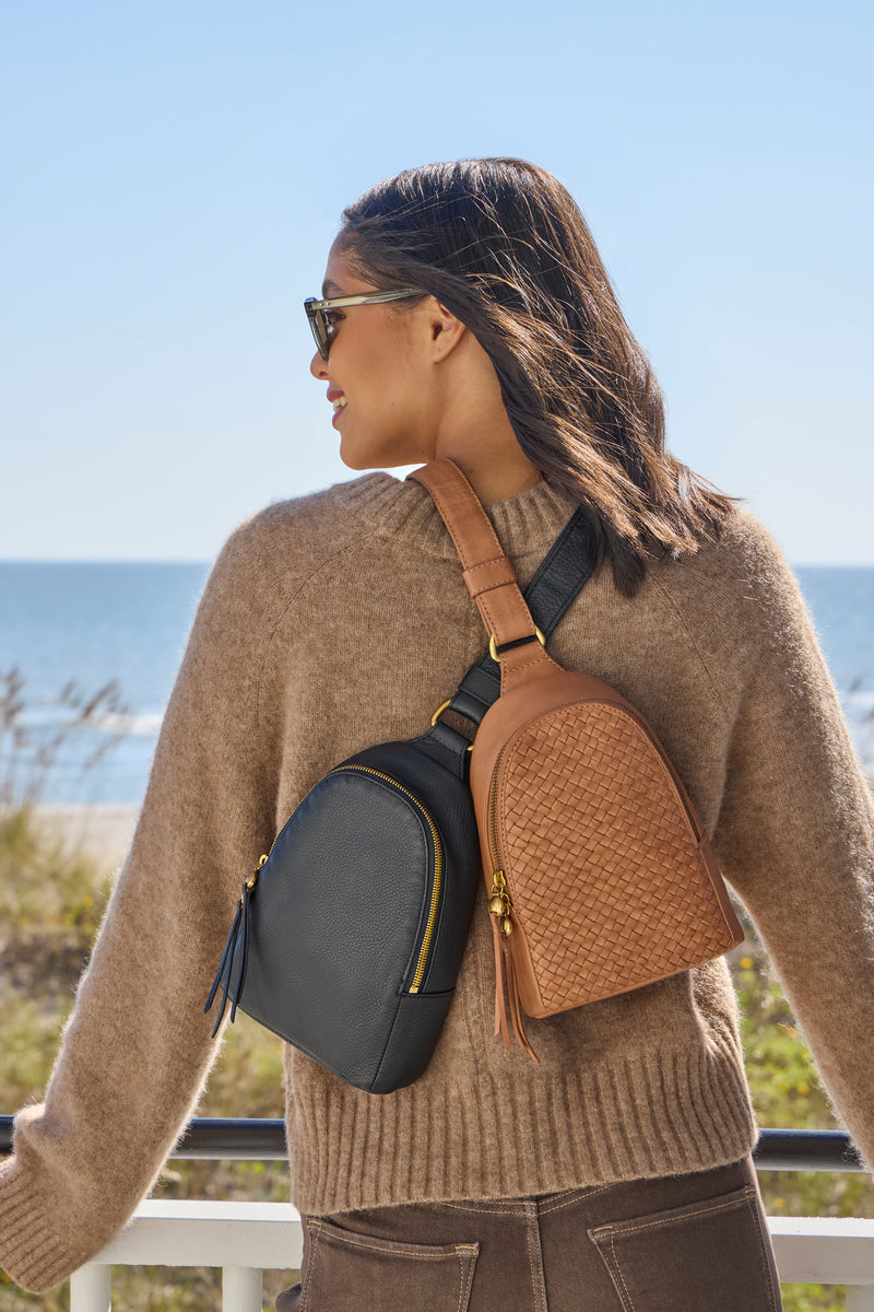 HOBO Fern Sling Bag - Washed Leather | Harvest Wheat