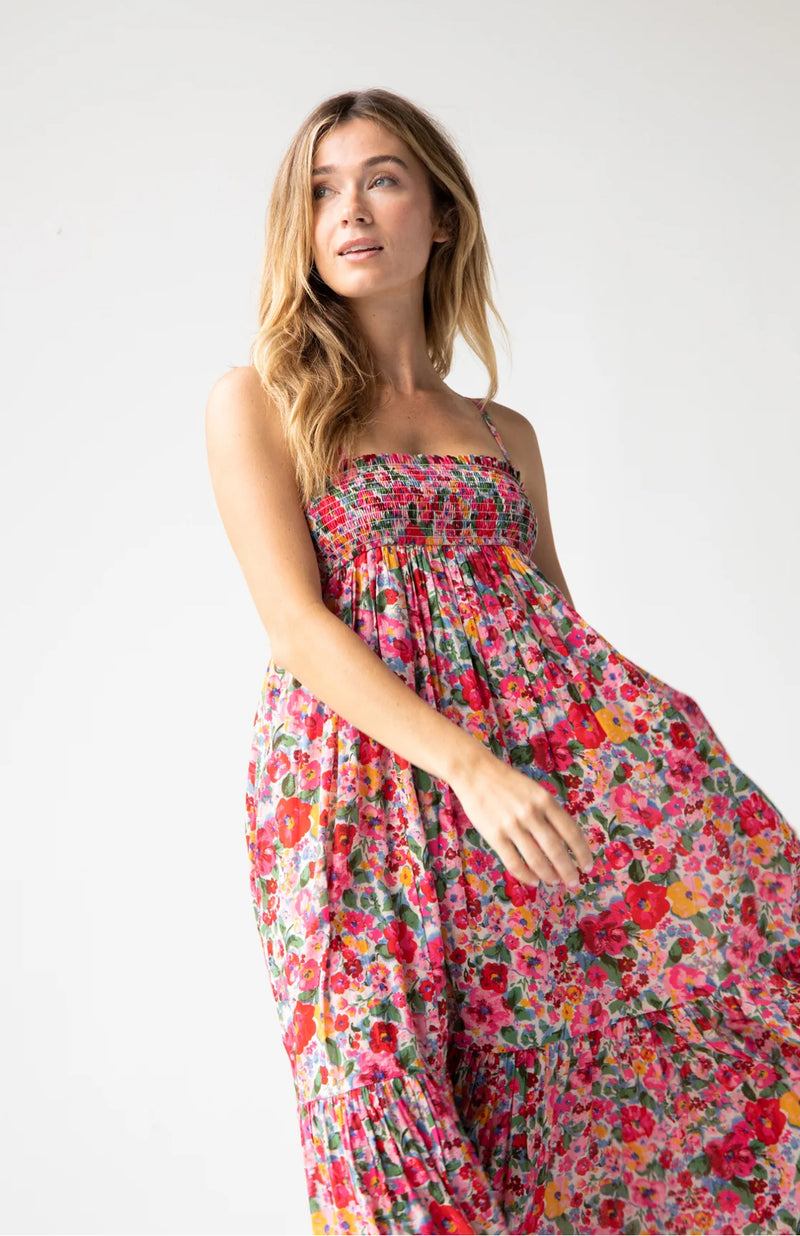 Natural Life Flora Convertible Skirt - Bright Pink Floral