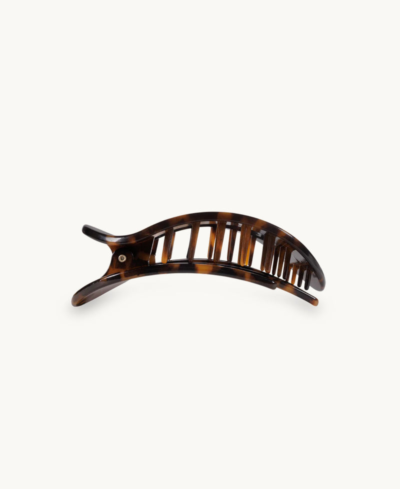 TELETIES - Tortoise Flat Round Hair Clip - Assorted Sizes