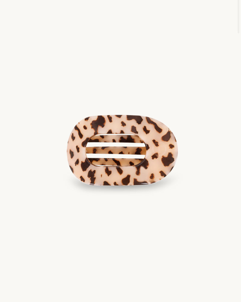 TELETIES - Blond Tortoise Flat Round Hair Clip - Assorted Sizes