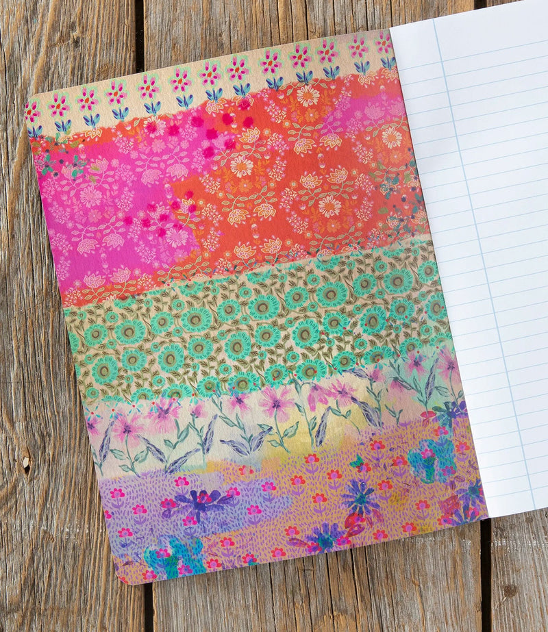 Natural Life® Composition Notebook - Pink Watercolor Patchwork