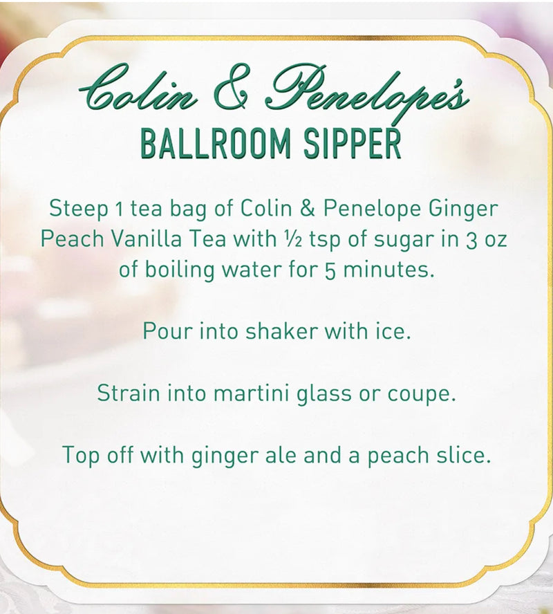 The Republic of Tea - Bridgerton Colin & Penelope Ginger Peach Vanilla Tea