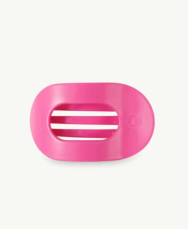 TELETIES - Paradise Pink Flat Round Hair Clip - Assorted Sizes
