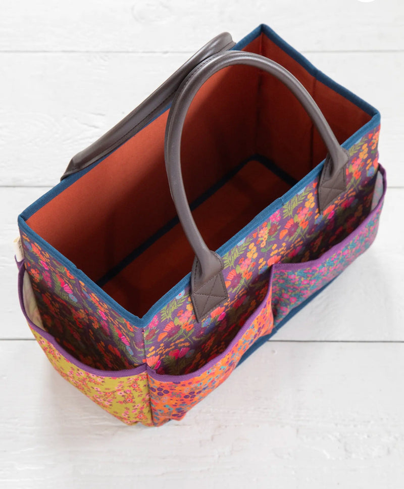 Natural Life Mimi Utility Tote - Eggplant Floral