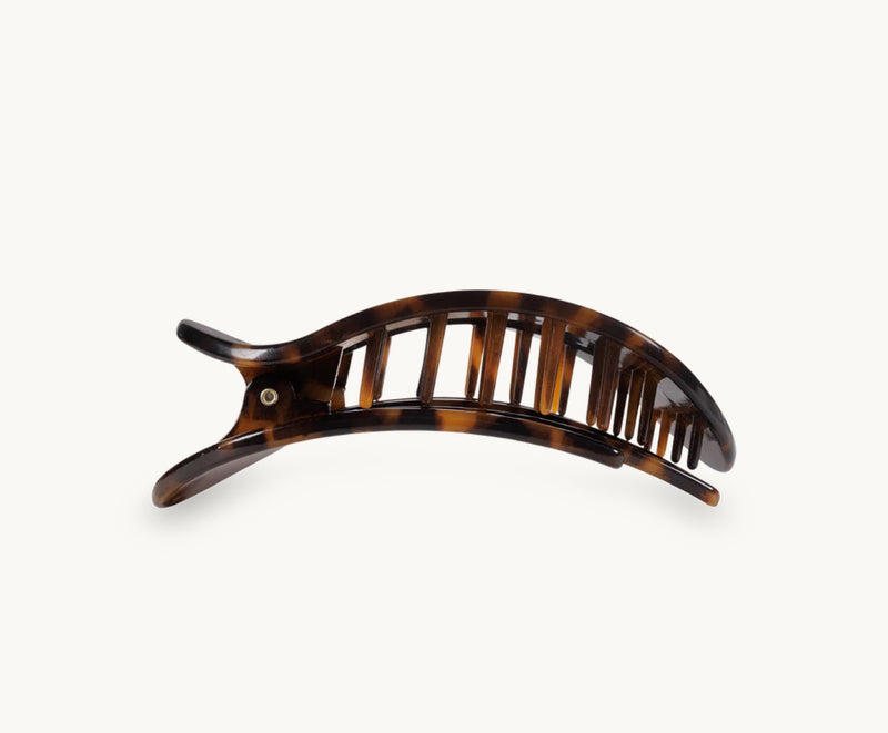 TELETIES - Tortoise Flat Round Hair Clip - Assorted Sizes