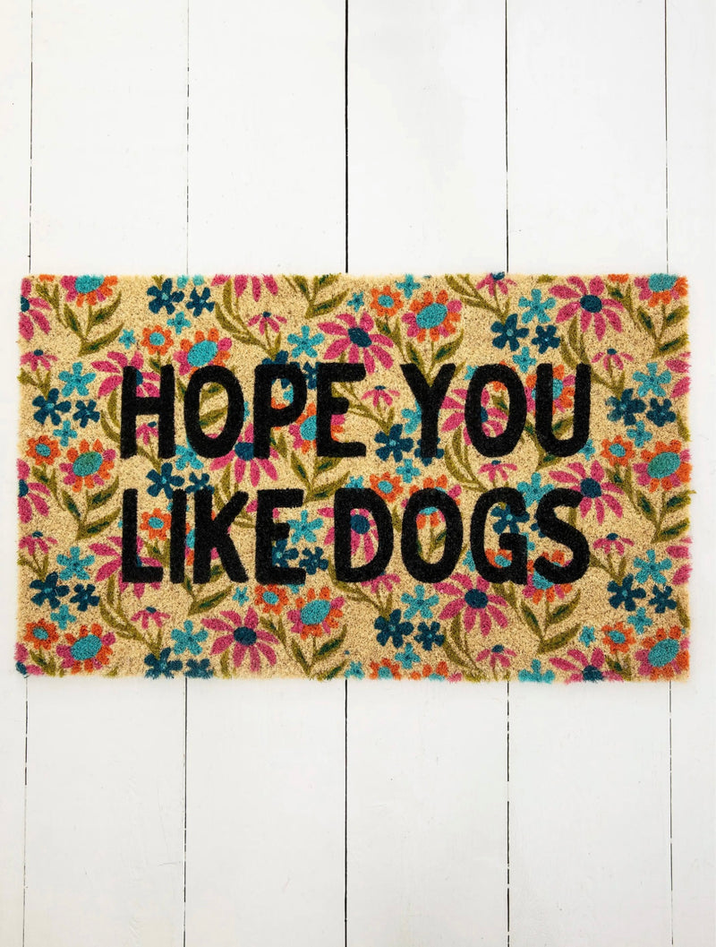 Natural Life Bungalow Doormat - Like Dogs Cream