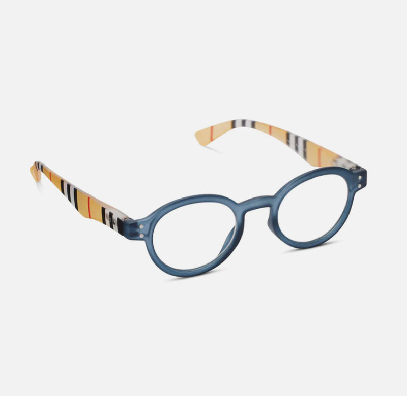 Peepers Readers - Style Sixteen - Navy/Stripe (with Blue Light Focus™ Eyewear Lenses)