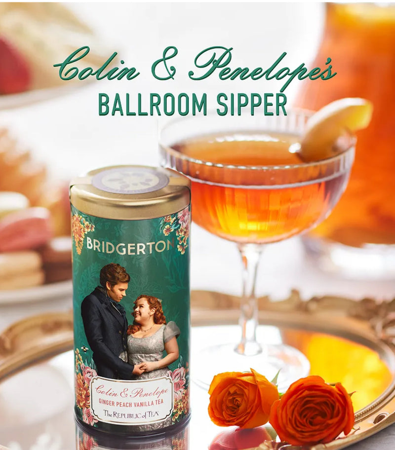 The Republic of Tea - Bridgerton Colin & Penelope Ginger Peach Vanilla Tea