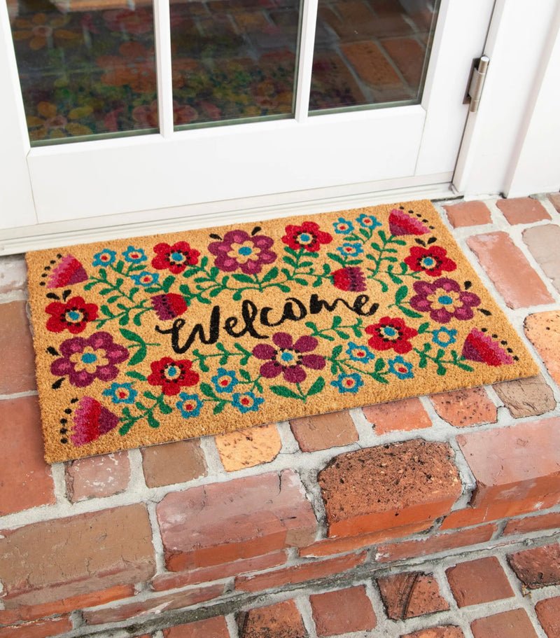 Natural Life Bungalow Doormat - Welcome