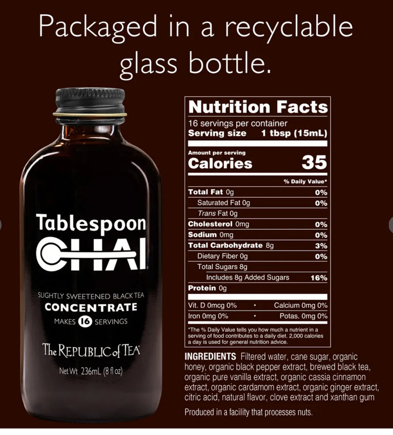 The Republic of Tea - Tablespoon Chai ® Concentrate