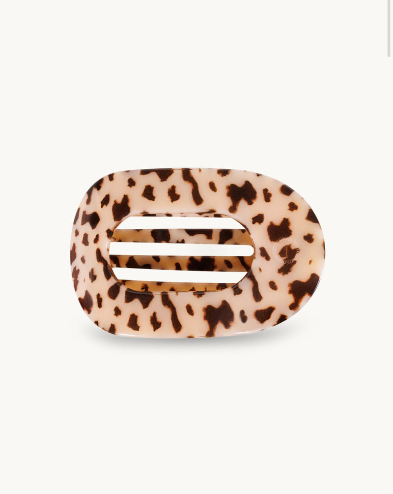 TELETIES - Blond Tortoise Flat Round Hair Clip - Assorted Sizes