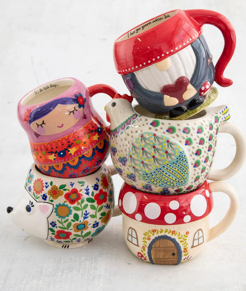 Natural Life® Folk Art Coffee Mug - Vera The Nesting Doll