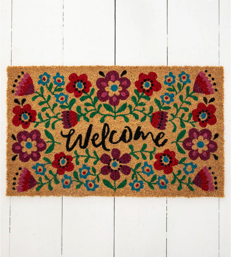 Natural Life Bungalow Doormat - Welcome