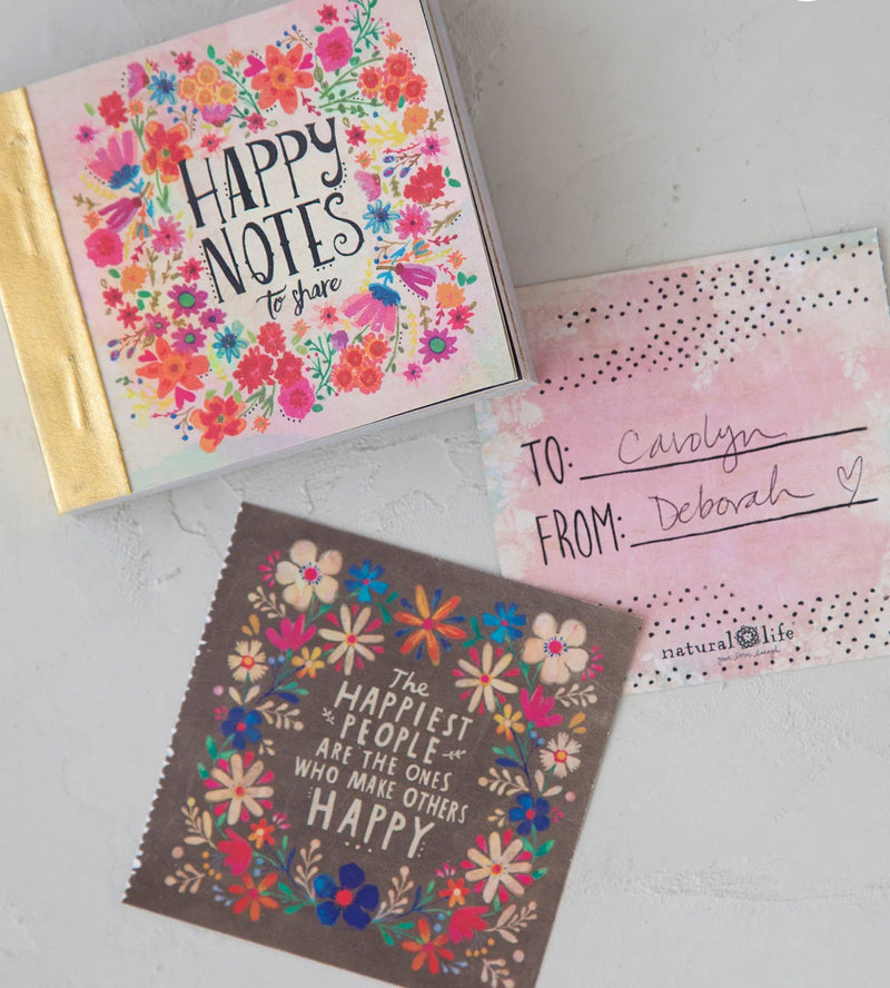 Natural Life Happy Notes Booklet - Pink