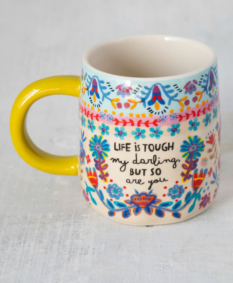 Natural Life® Fearless Stoneware Mug - Life Is Tough