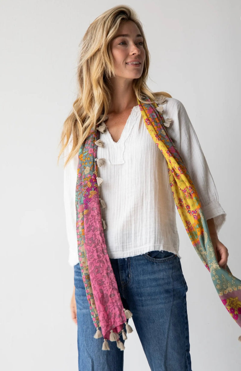 Natural Life Robyn Gauze Top - White