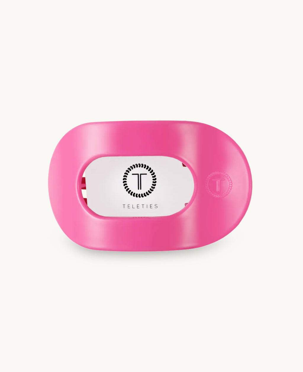 TELETIES - Paradise Pink Flat Round Hair Clip - Assorted Sizes