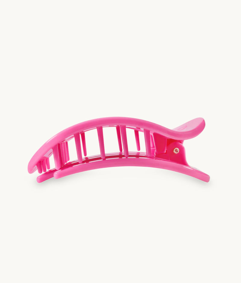 TELETIES - Paradise Pink Flat Round Hair Clip - Assorted Sizes