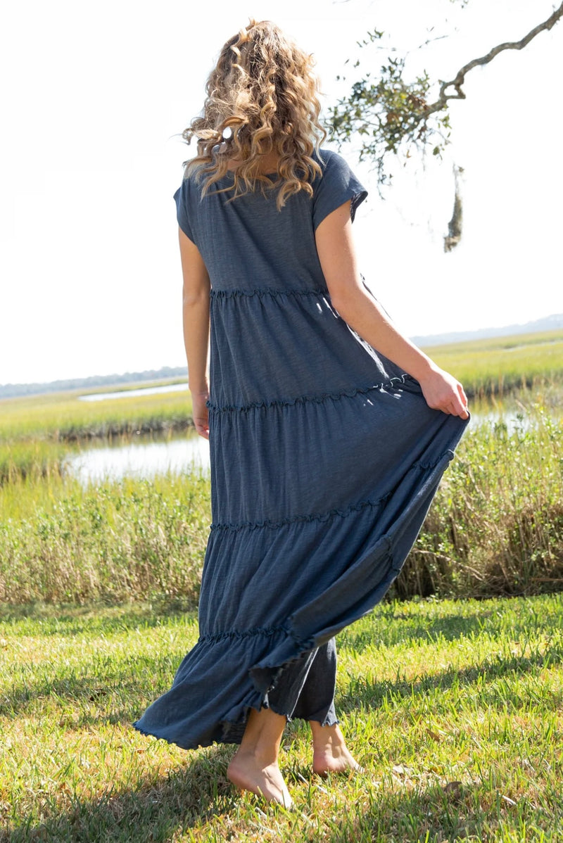 Natural Life Berkley Knit Maxi Dress - Indigo