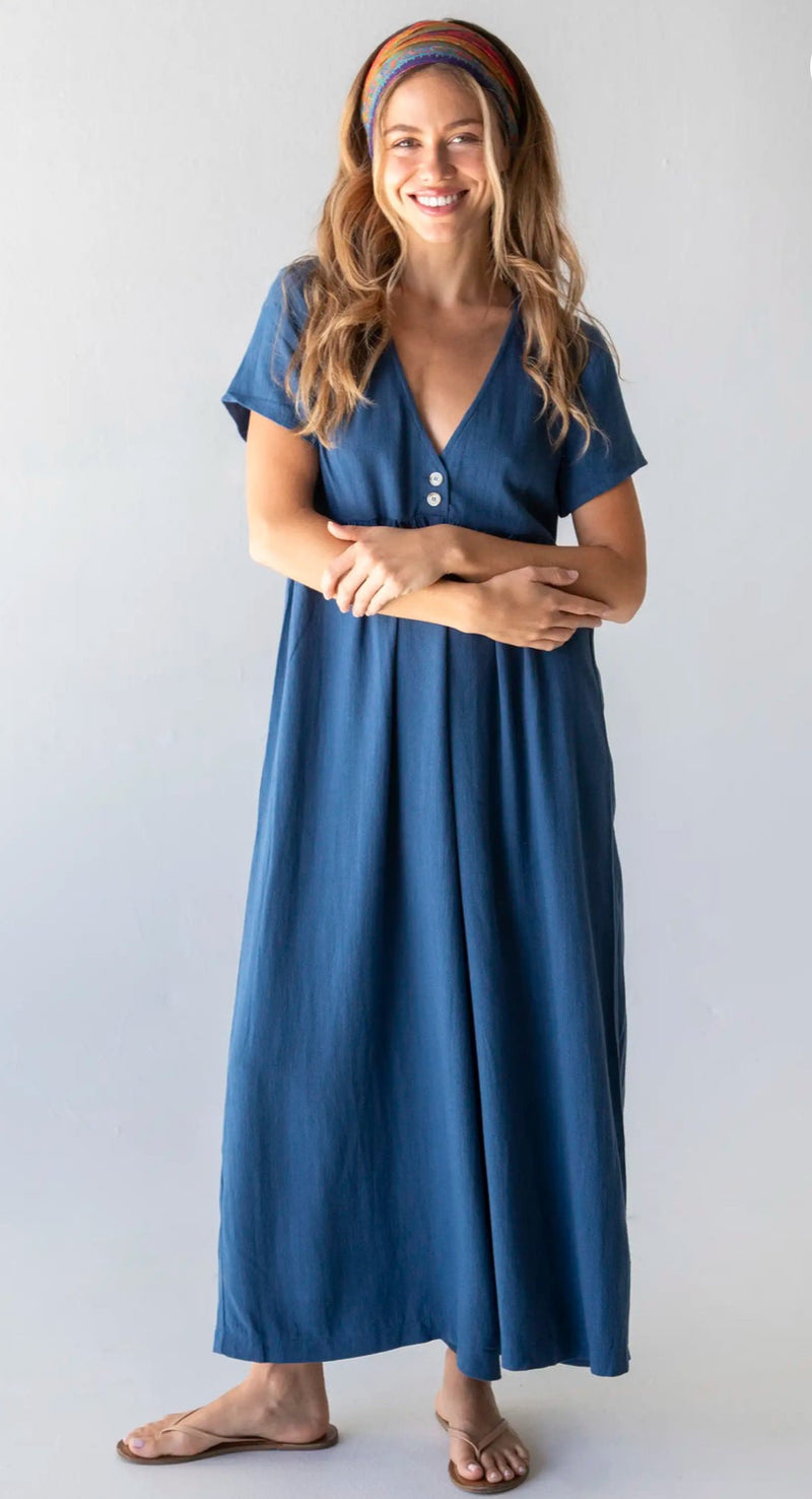 Natural Life Avery Wide-Leg Jumpsuit - Indigo