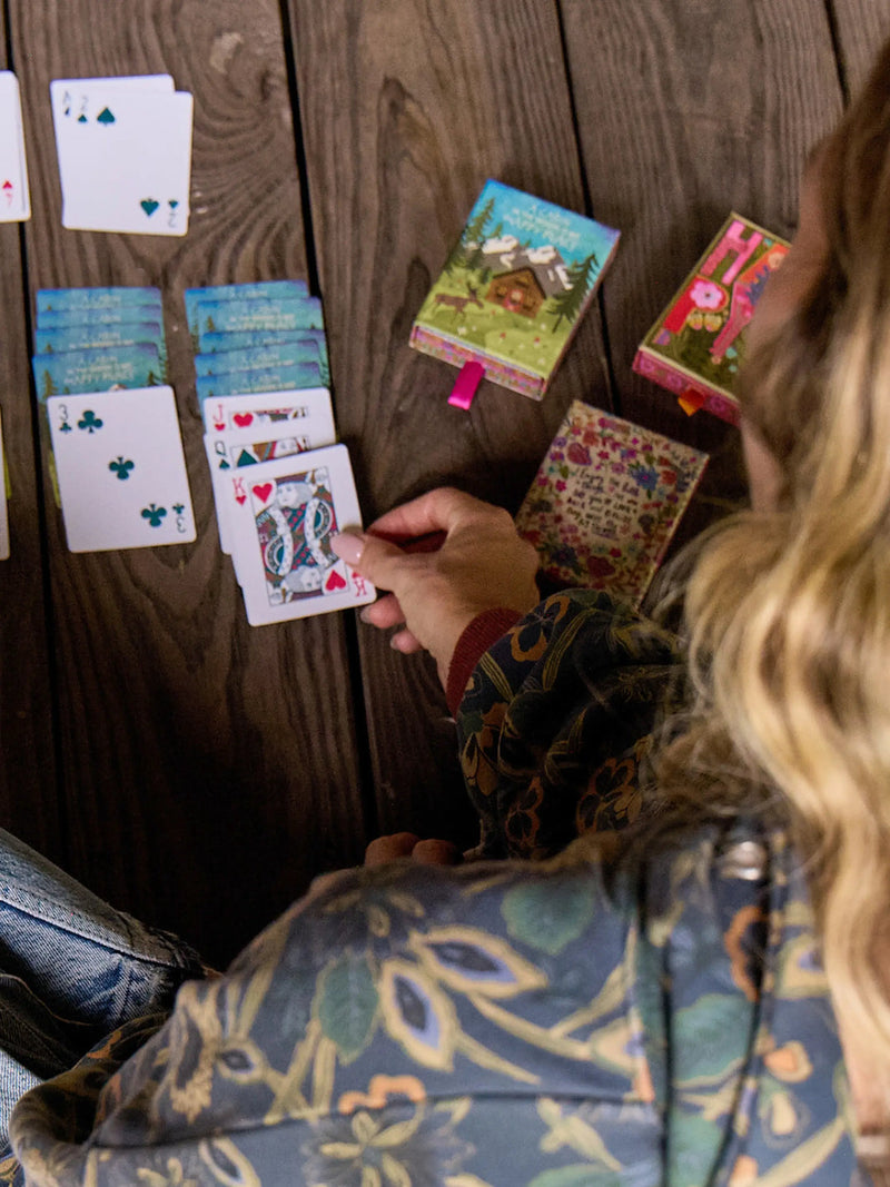 Natural Life Deck of Playing Cards - Cabin Happy Moose