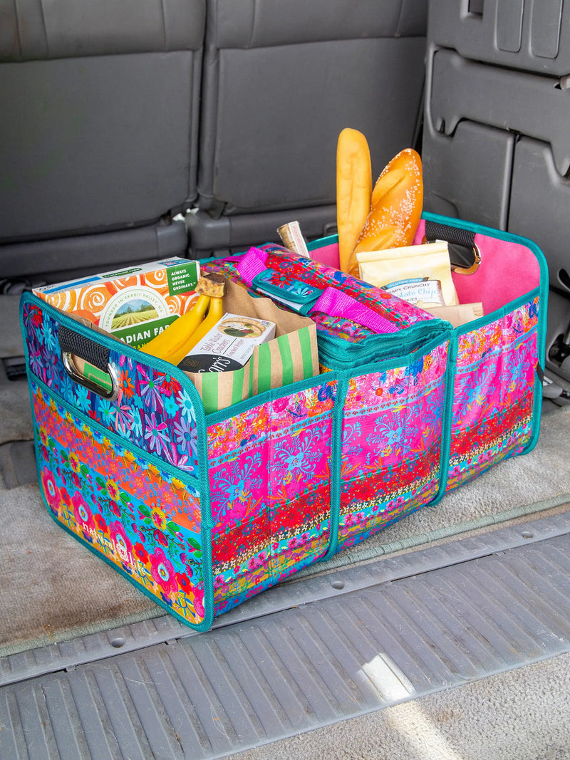 Natural Life Car Trunk Organizer - Floral Border