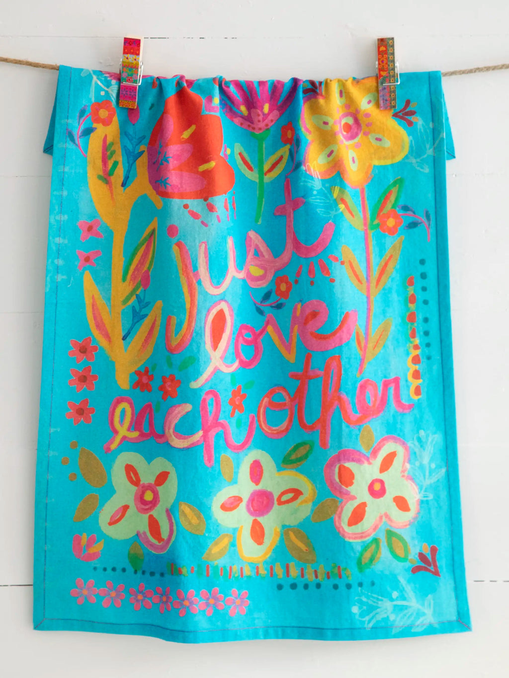 Natural Life Kitchen Dish Towel - Love Each Other