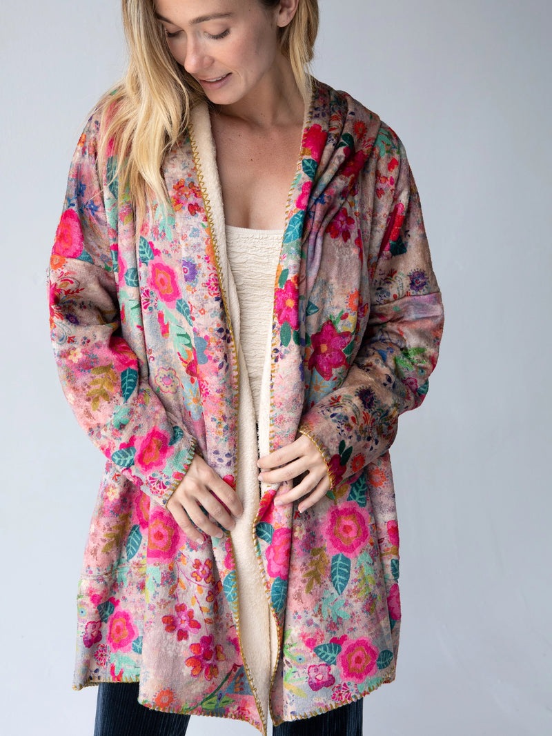 Cozy Blanket Hoodie - Floral Patchwork – Natural Life