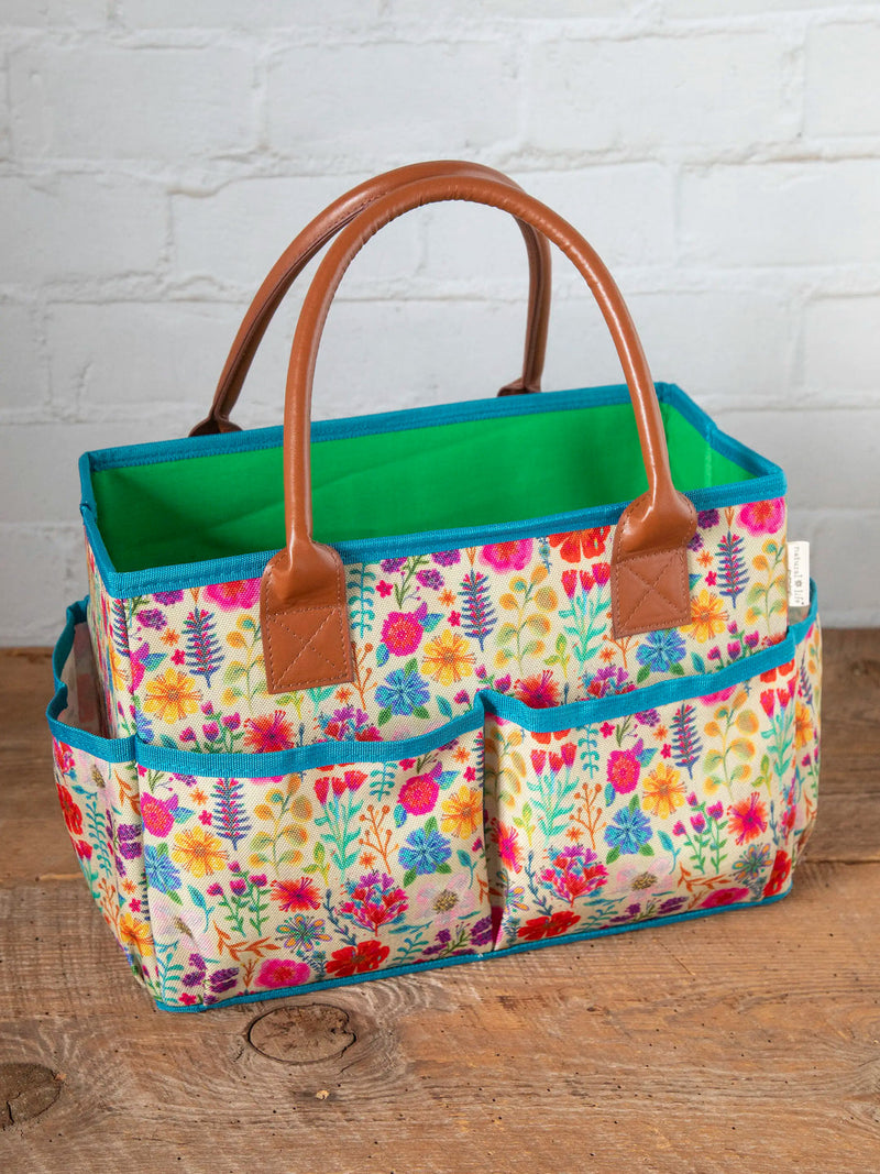 Natural Life Mimi Utility Tote - Rainbow Garden Cream