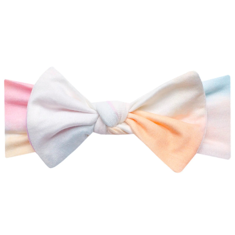 Copper Pearl Knit Headband Bow (Assorted Prints)
