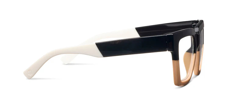 Peepers Readers - Take a Bow - Black/Tan (with Blue Light Focus™ Eyewear Lenses)
