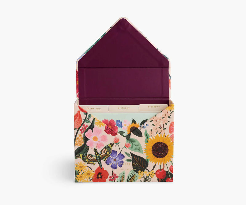 RIFLE PAPER CO. Essentials Card Box - Blossom