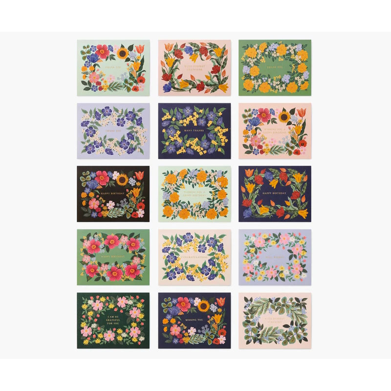 RIFLE PAPER CO. Essentials Card Box - Blossom