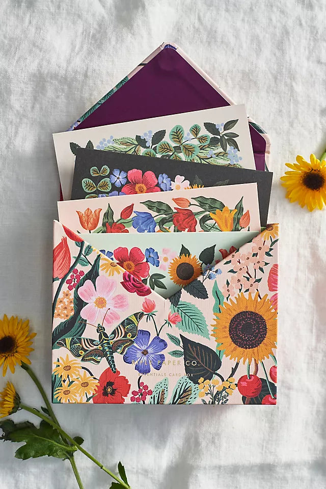 RIFLE PAPER CO. Essentials Card Box - Blossom