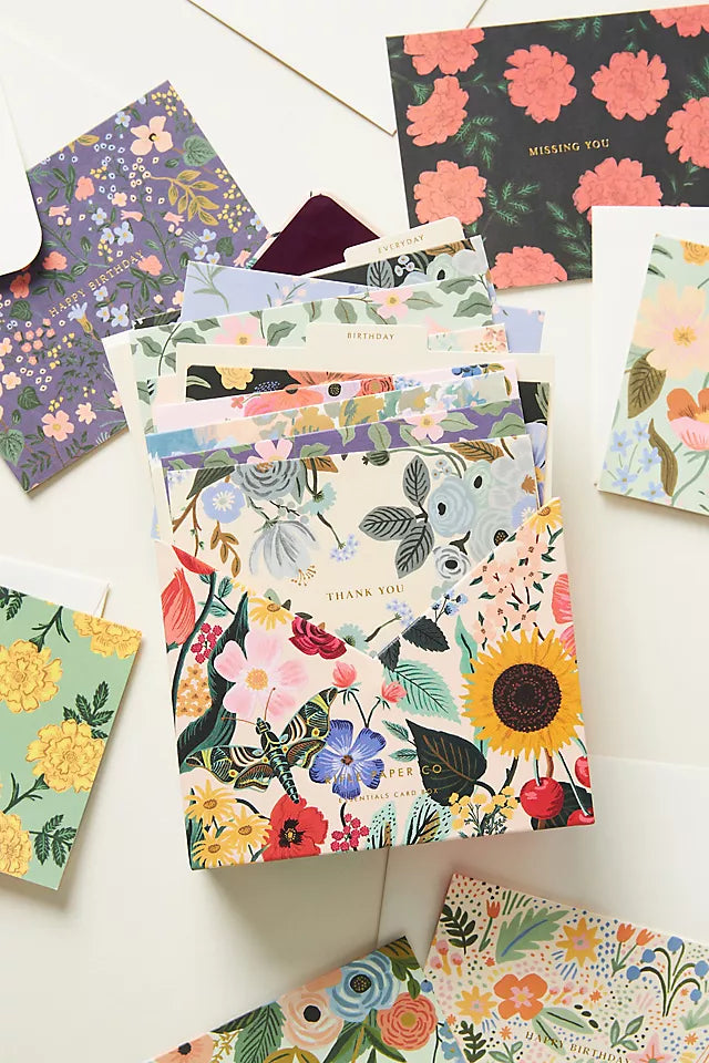 RIFLE PAPER CO. Essentials Card Box - Blossom