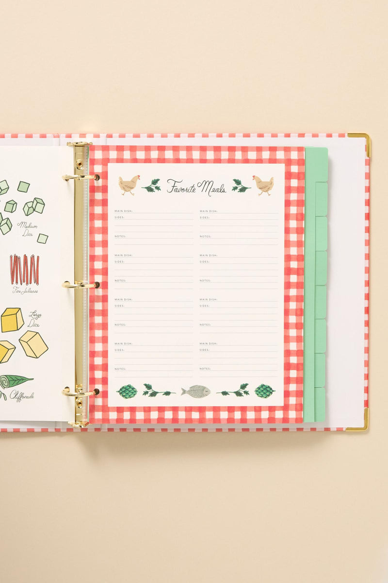 RIFLE PAPER CO. Cherry Farm Recipe Binder