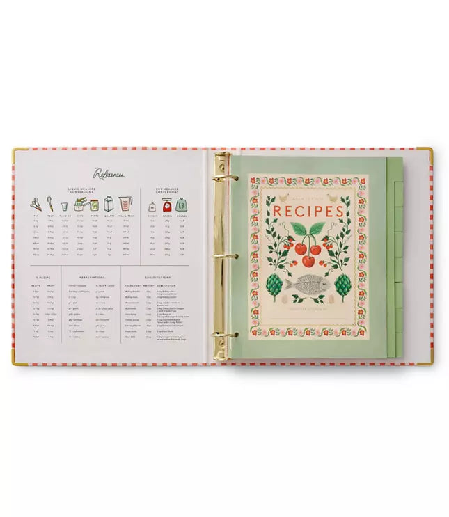 RIFLE PAPER CO. Cherry Farm Recipe Binder