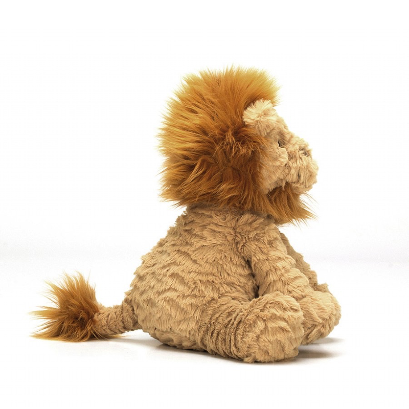 Jellycat Fuddlewuddle Lion Medium Plush and The Very Brave Lion Board Book Set