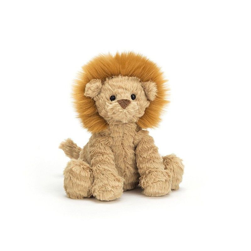 Jellycat Fuddlewuddle Lion Medium Plush and The Very Brave Lion Board Book Set