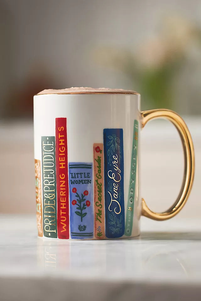 RIFLE PAPER CO. Book Club Porcelain Mug