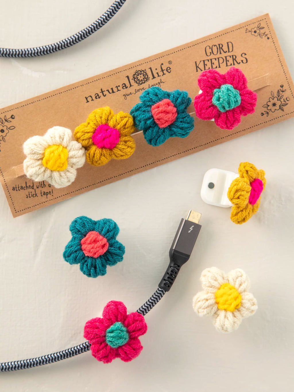 Natural Life Cord Keeper Set - Multicolored