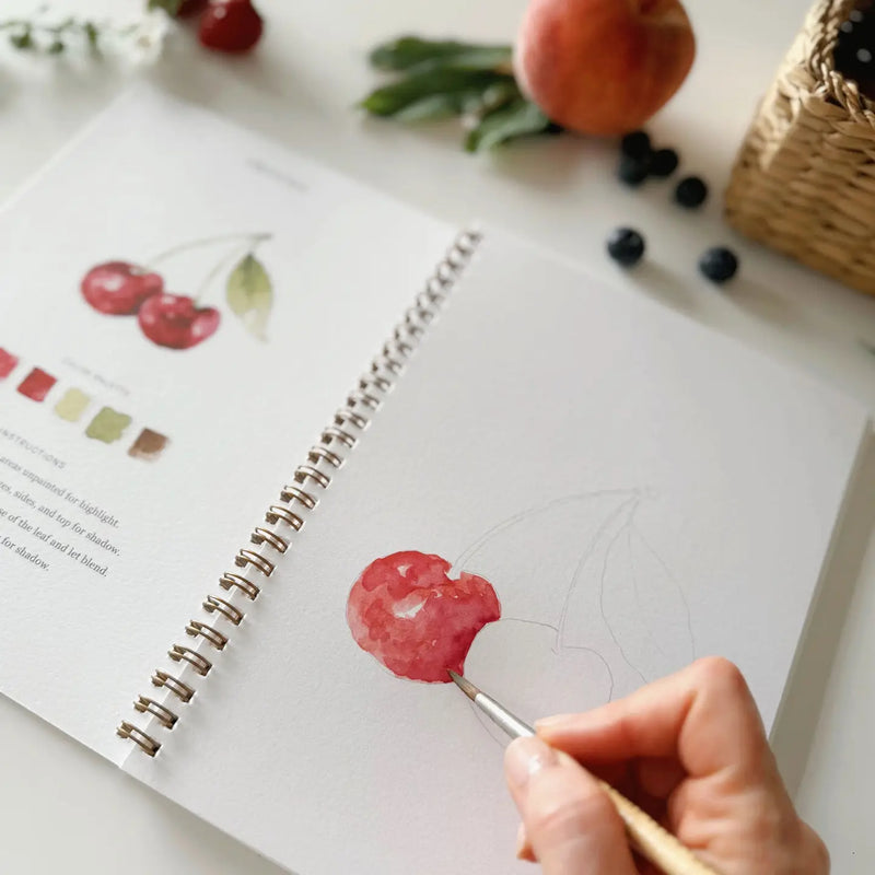 emily lex studio - Fruits watercolor workbook