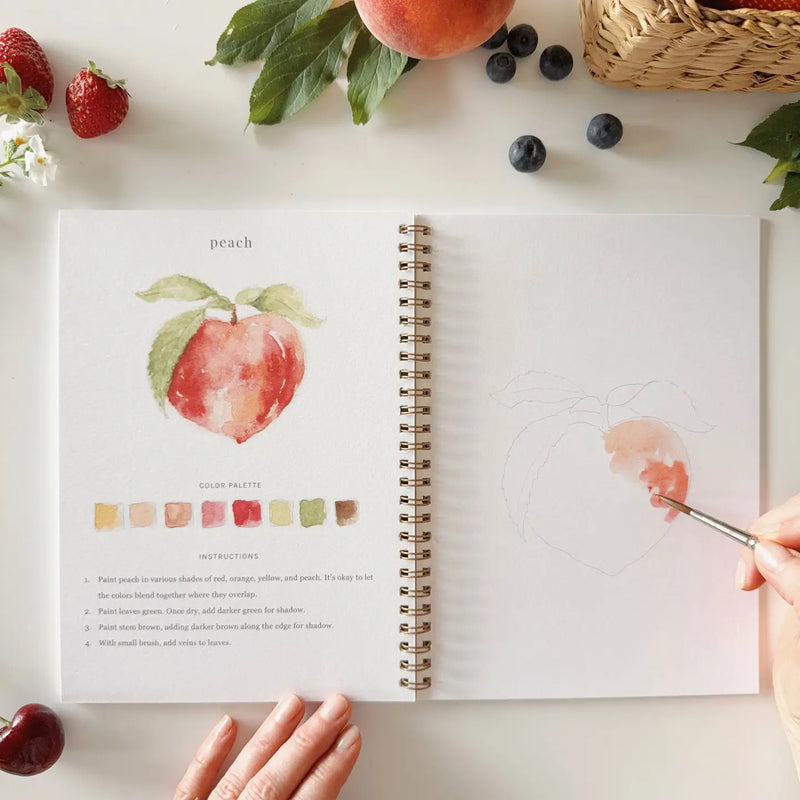 emily lex studio - Fruits watercolor workbook