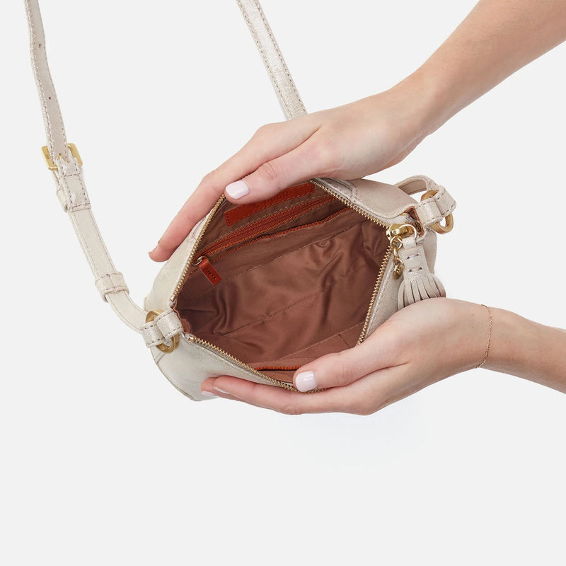 HOBO Lexi Crossbody - Buffed Leather | Sand Shimmer