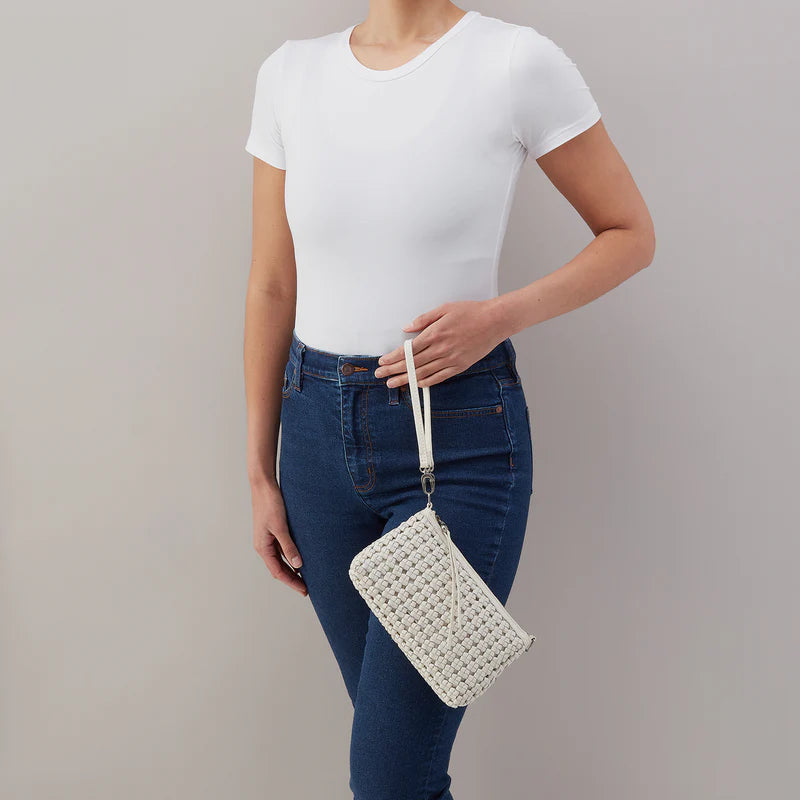 HOBO Darcy Crossbody - Woven Leather | Whitecap