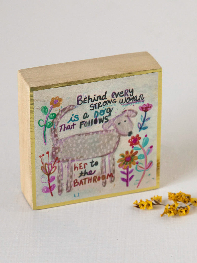 Natural Life Tiny Wood Block Keepsake