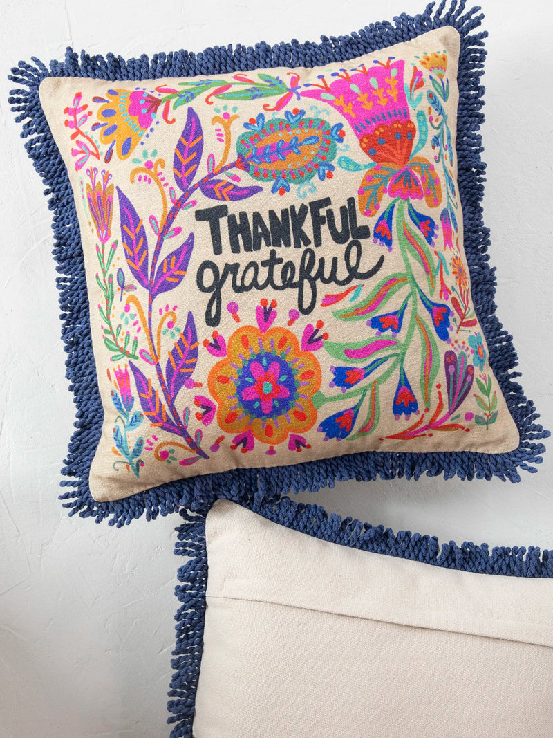 Natural Life® Bungalow Pillow - Thank Grateful