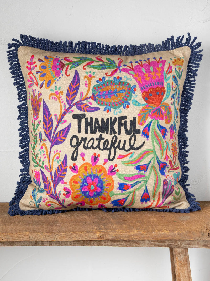 Natural Life® Bungalow Pillow - Thank Grateful