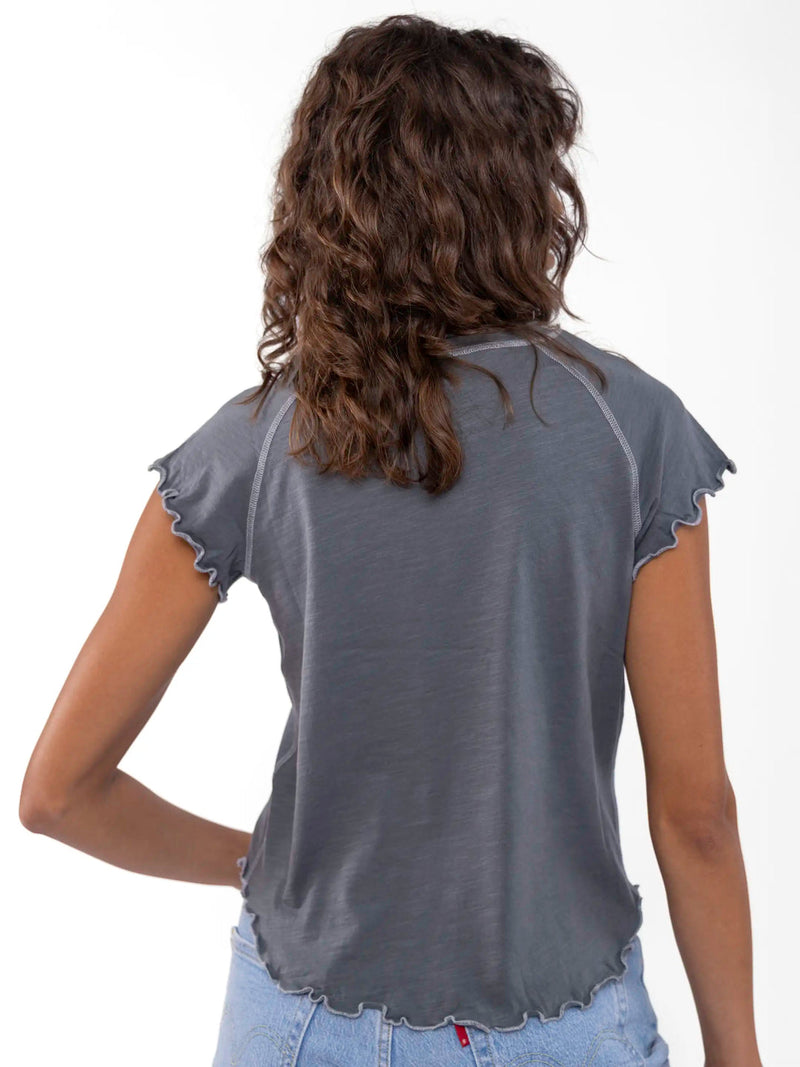Natural Life Lily Cotton Short Sleeve Tee Shirt - Charcoal Spread Kindness