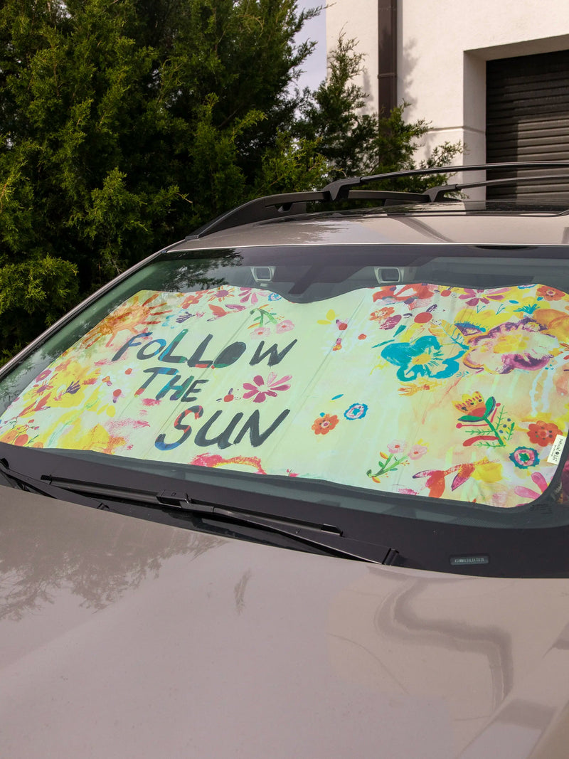 Natural Life® Car Sun Shade - Life Is A Canvas Follow The Sun
